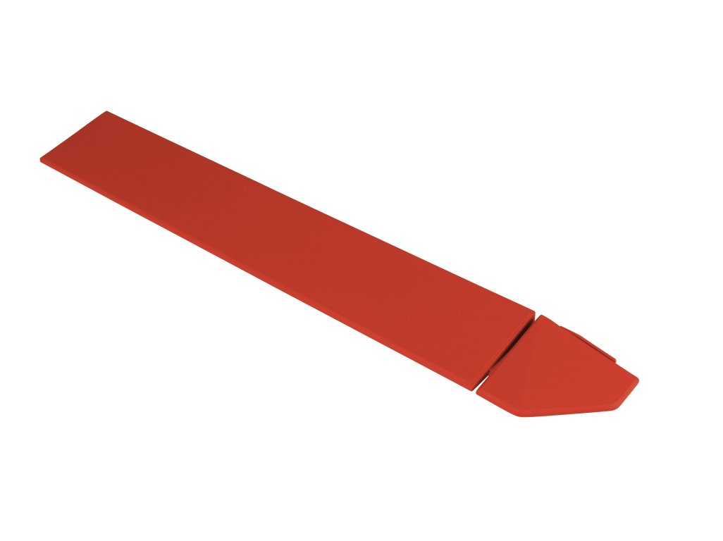 Hestra Plattan - Hestra Racing Red - rohová lišta, červená