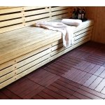 Wood Look Mahogany v saune