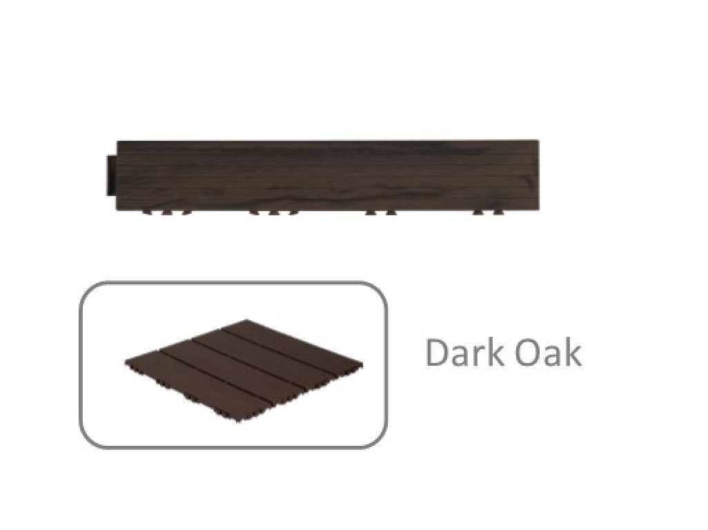Okrajová lišta Wood Look - Dark Oak -Tmavý Dub